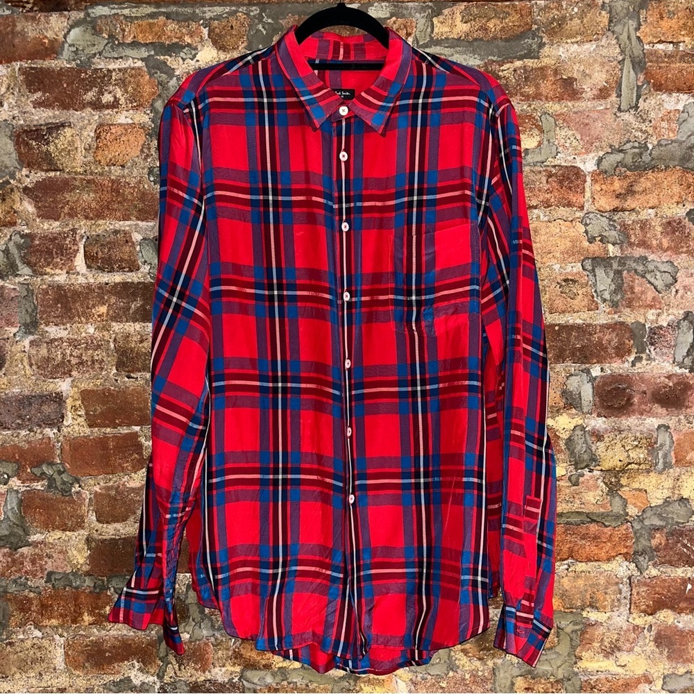PS Paul Smith red plaid shirt